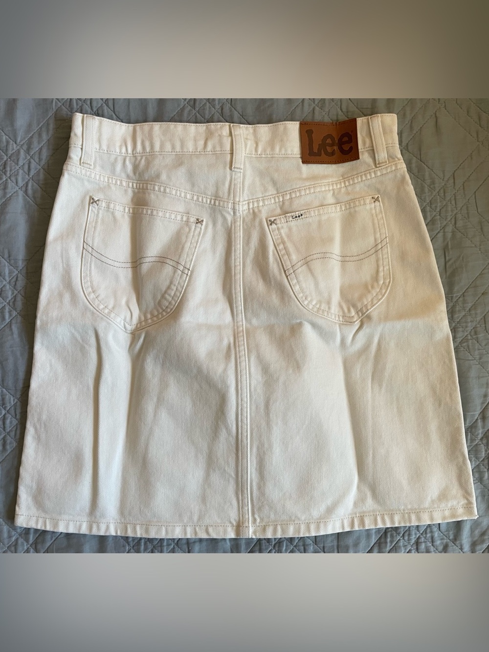 Lee® X J.Crew denim skirt in Vintage White Wash Size 27 NWT $148 CV153 - Picture 10 of 10